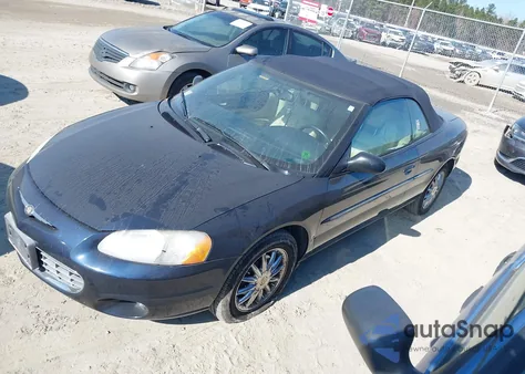 2001 Chrysler Sebring Limited from USA, damaged, VIN 1C3EL65U41N663835